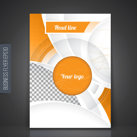 Business brochure flyer abstract design layout templateのイラスト素材