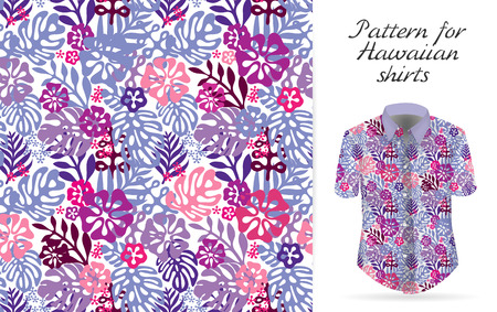 Tropical aloha pattern. Vectorのイラスト素材
