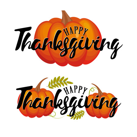 Happy Thanksgiving Pumpkin Icon Illustration Fall Autumn Harvest Thanksgiving Illustrationのイラスト素材