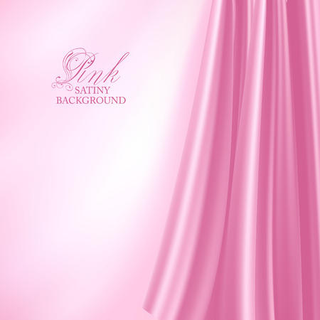 Elegant pink satin background. Vector illustration.のイラスト素材