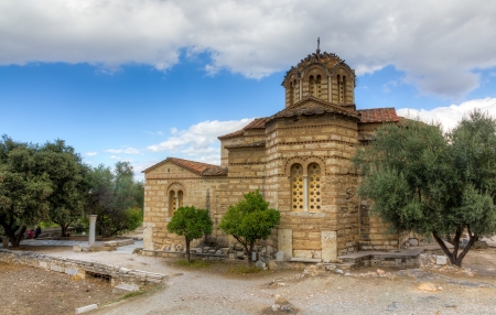 Church of the Holy Apostles, 10th century A D , Athens, Greeceの写真素材