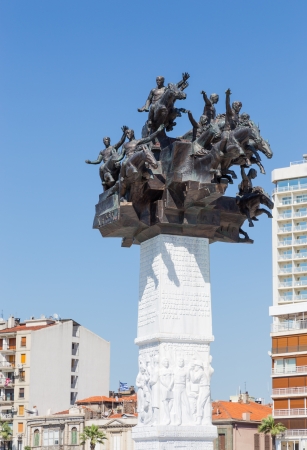 Republic Tree Monument, Izmir, Turkeyの写真素材