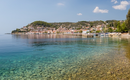 Limni village, Euboea, Greeceの写真素材