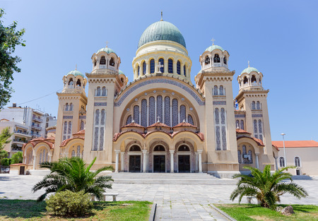 Saint Andrew basilica, the largest church in Greece, Patras, Peloponneseの写真素材