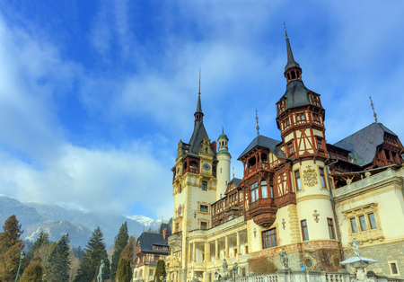 Peles castle, Sinaia, Romaniaのeditorial素材