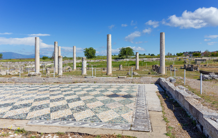 Ruins of ancient Pella, Macedonia, Greeceの写真素材