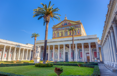 Basilica of St. Paul outside the Walls, Rome, Italyのeditorial素材