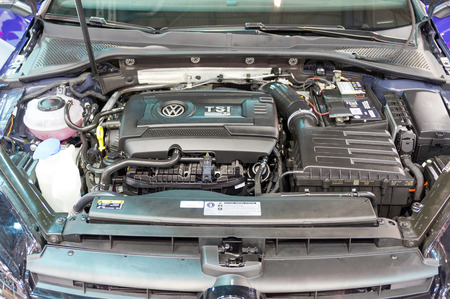 Volkswagen Golf R 310HP TSI engine at Aftokinisi-Fisikon 2017 Motor Show.のeditorial素材