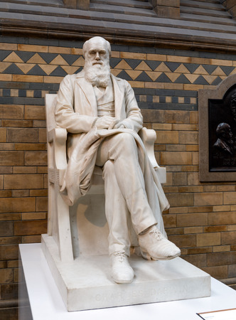 Statue of Charles Darwinのeditorial素材