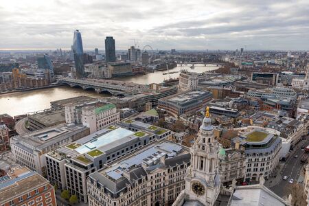 City of London view from St. Paul`s Cathedral.の写真素材