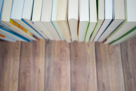 Neatly arranged books