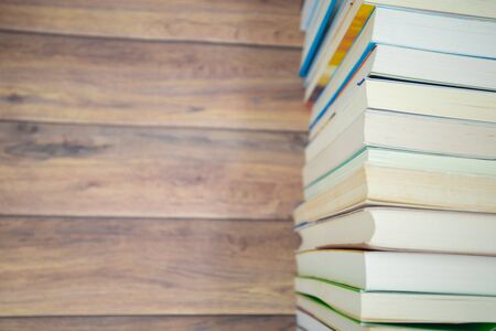 Neatly arranged books