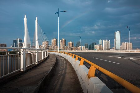 Cityscape of Hesheng Bridge in Huizhou, Chinaの写真素材
