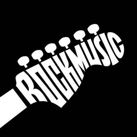 Rock Music letteringのイラスト素材