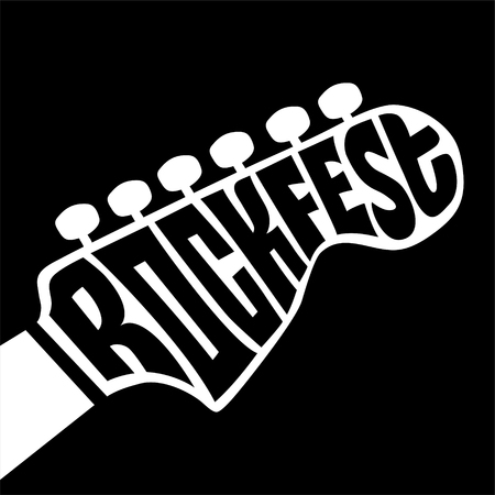 Rock fest letteringのイラスト素材