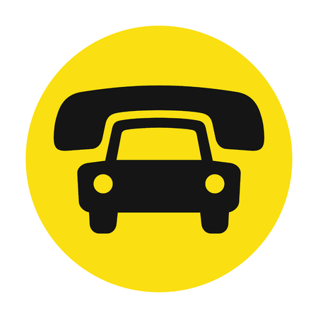 Taxi cab service iconのイラスト素材