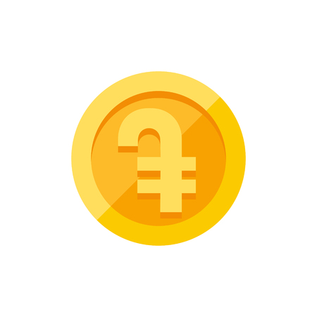 Armenian dram currency symbol. Flat style vector illustration isolated on white backgroundのイラスト素材