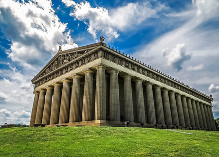 The Parthenon Replica  Nashville TNの写真素材