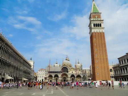 Saint Mark's Square  Venice Italyのeditorial素材