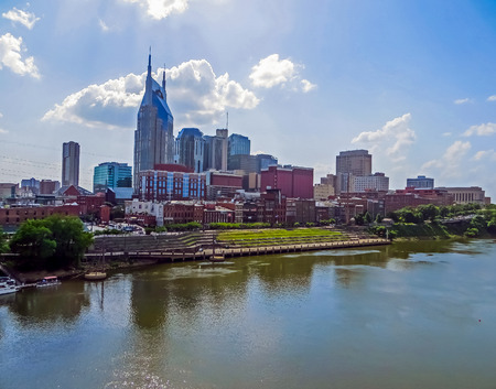 Music City Downtown  Nashville TNのeditorial素材