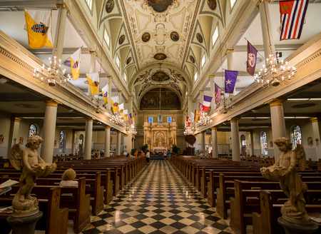 New Orleans Saint Louis Cathedral Interiorのeditorial素材