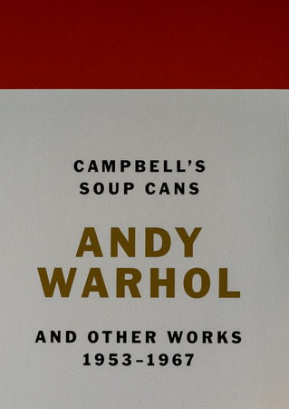 New York City MOMA - Andy Warhol, Campbell's Soup Cansのeditorial素材