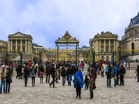 Paris, France - Versailles-Entrance Gateのeditorial素材