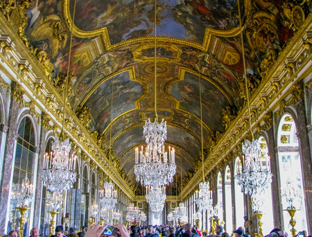 Paris, France - Versailles-Hall of Mirrorsのeditorial素材