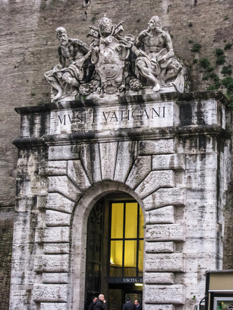 Vatican City - Vatican Museum Entranceのeditorial素材
