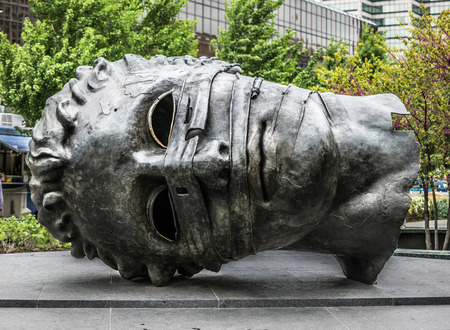 Saint Louis City Garden Giant Greco Head Sculptureのeditorial素材
