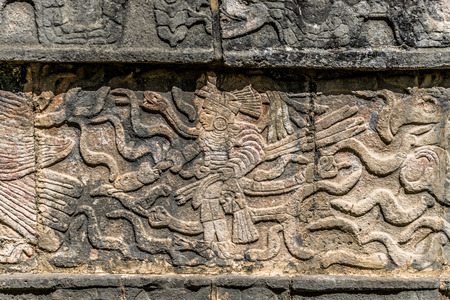 Platform of Eagles in Chichen Itza, Mexico