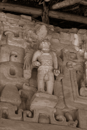 Ek Balam Mexico Mayan Artifacts, Warriors, Temples, and Ruinsの写真素材