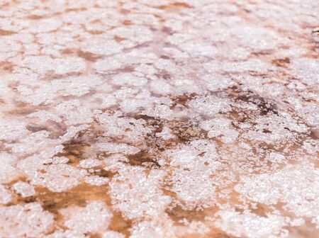 The ancient salt mines of Maras, Peru.の写真素材