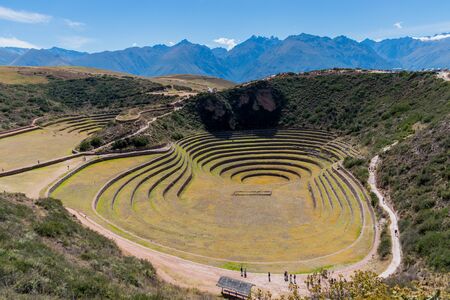 Moray contained large Inca made concentric ring terraces used for mass agriculture experiments in...