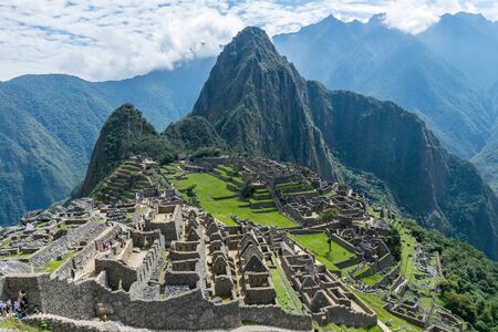 Inca site of Machu Picchu in Peru.の写真素材