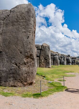 Sacsayhuaman rock formations at Cusco, Peru.の写真素材