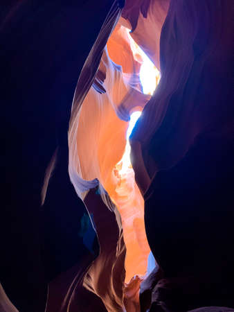 Upper Antelope Canyon Slot Canyon Rock Formationsの写真素材
