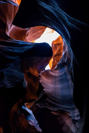 Upper Antelope Canyon Slot Canyon Rock Formationsの写真素材