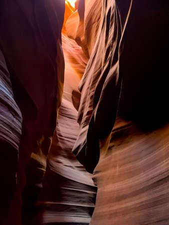 Upper Antelope Canyon Slot Canyon Rock Formationsの写真素材