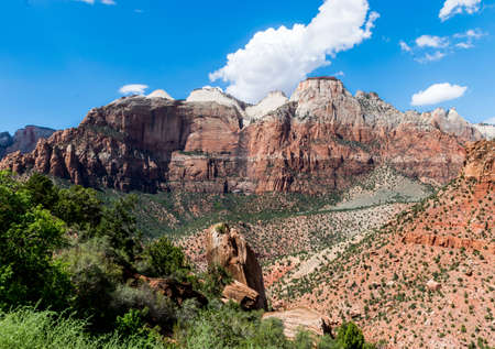 Zion-Mount Carmel Highway Views of Zion National Parkの写真素材