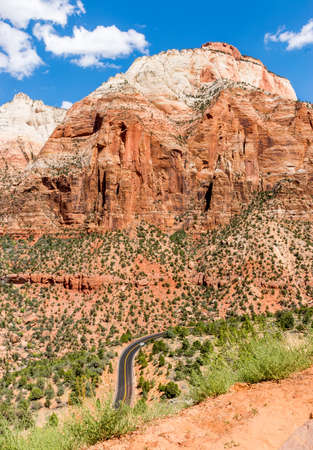 Zion-Mount Carmel Highway Views of Zion National Parkの写真素材