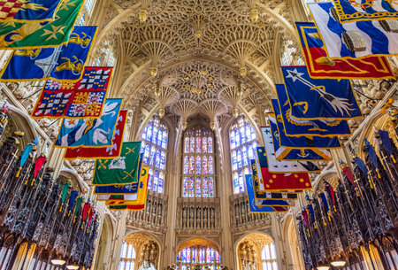 Westminster Abbey Chapel of King Henry VII in Londonの写真素材