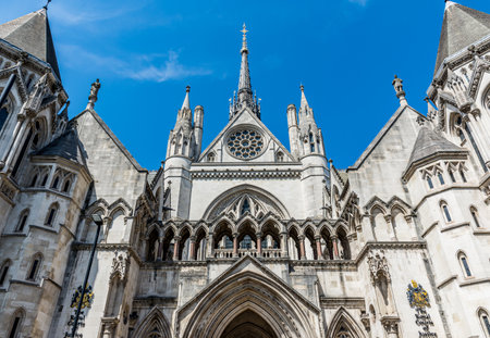 The City of London Royal Courts of Justiceの写真素材
