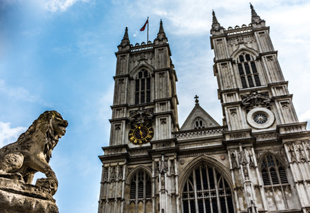 Westminster Abbey West Exterior Faの写真素材