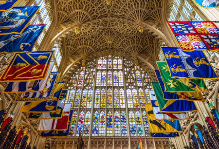 Westminster Abbey Chapel of King Henry VII in Londonの写真素材