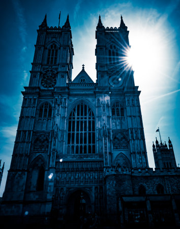 Westminster Abbey West Exterior Faの写真素材