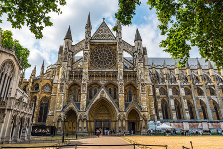 Westminster Abbey North Exterior Faの写真素材