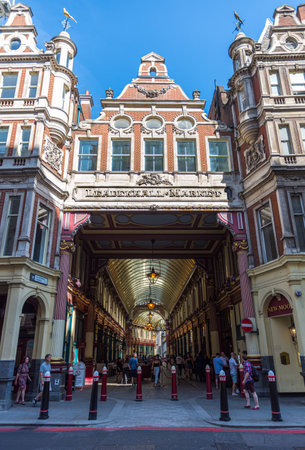 Leadenhall Market Interior In The City of Londonの写真素材