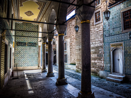 Topkapi Palace's Harem in Istanbul, Turkey.のeditorial素材