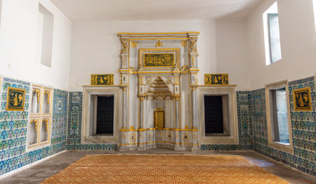 Topkapi Palace Fountain Room in Istanbul, Turkey.のeditorial素材